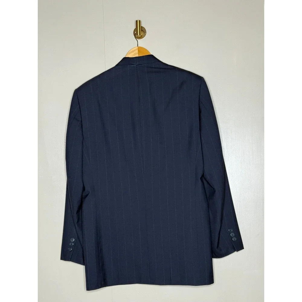 Jonathan Reid Finchley Fifth Avenue Navy Pinstripe‎ Blazer Mens 46R Vintage